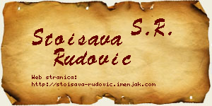 Stoisava Rudović vizit kartica